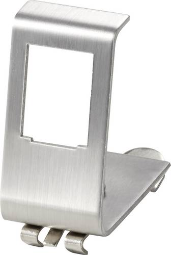 Renkforce Hutschienenadapter 1-fach Weiß, Edelstahl