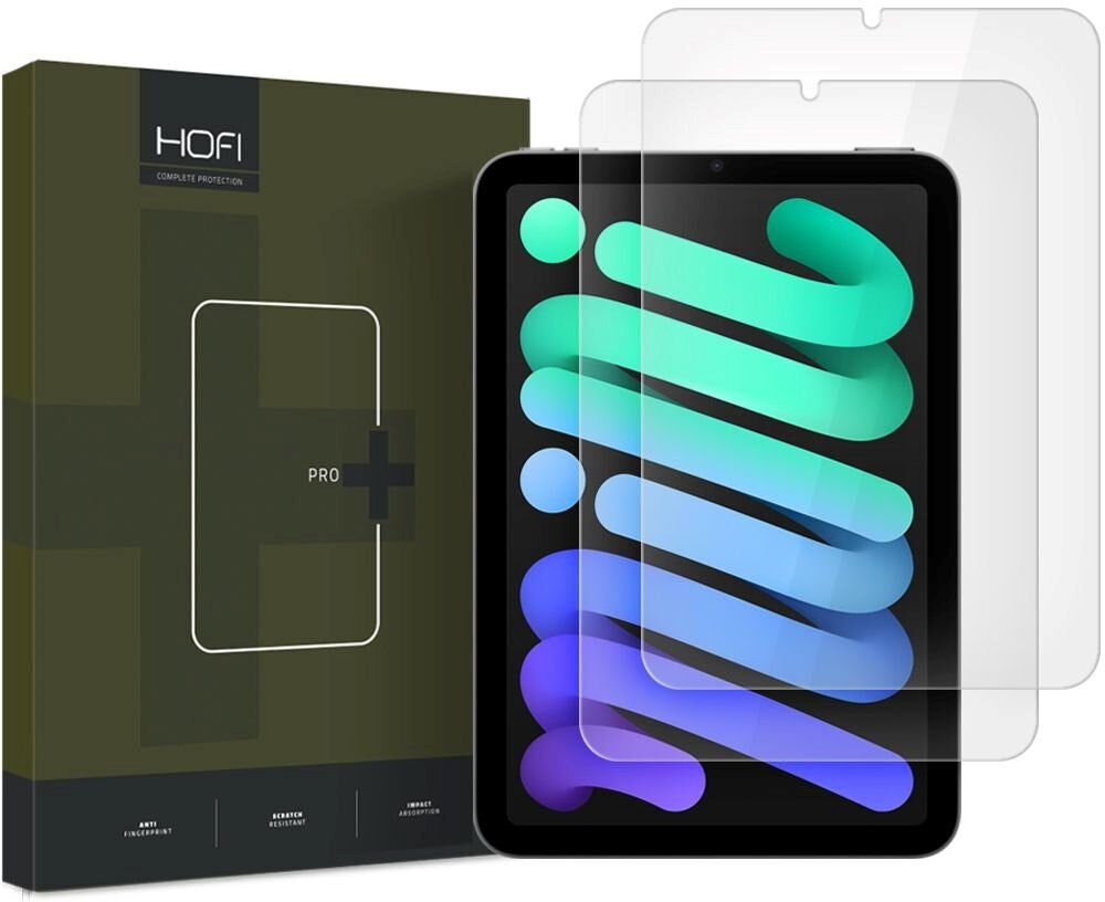 HOFI Glass Pro+ Skærmbeskyttelse 2-Pack til iPad Mini (2024 / 2021) - Gennemsigtig