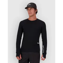 Mons Royale Temple Merino Long Sleeve Funktionsshirt black Gr. XL