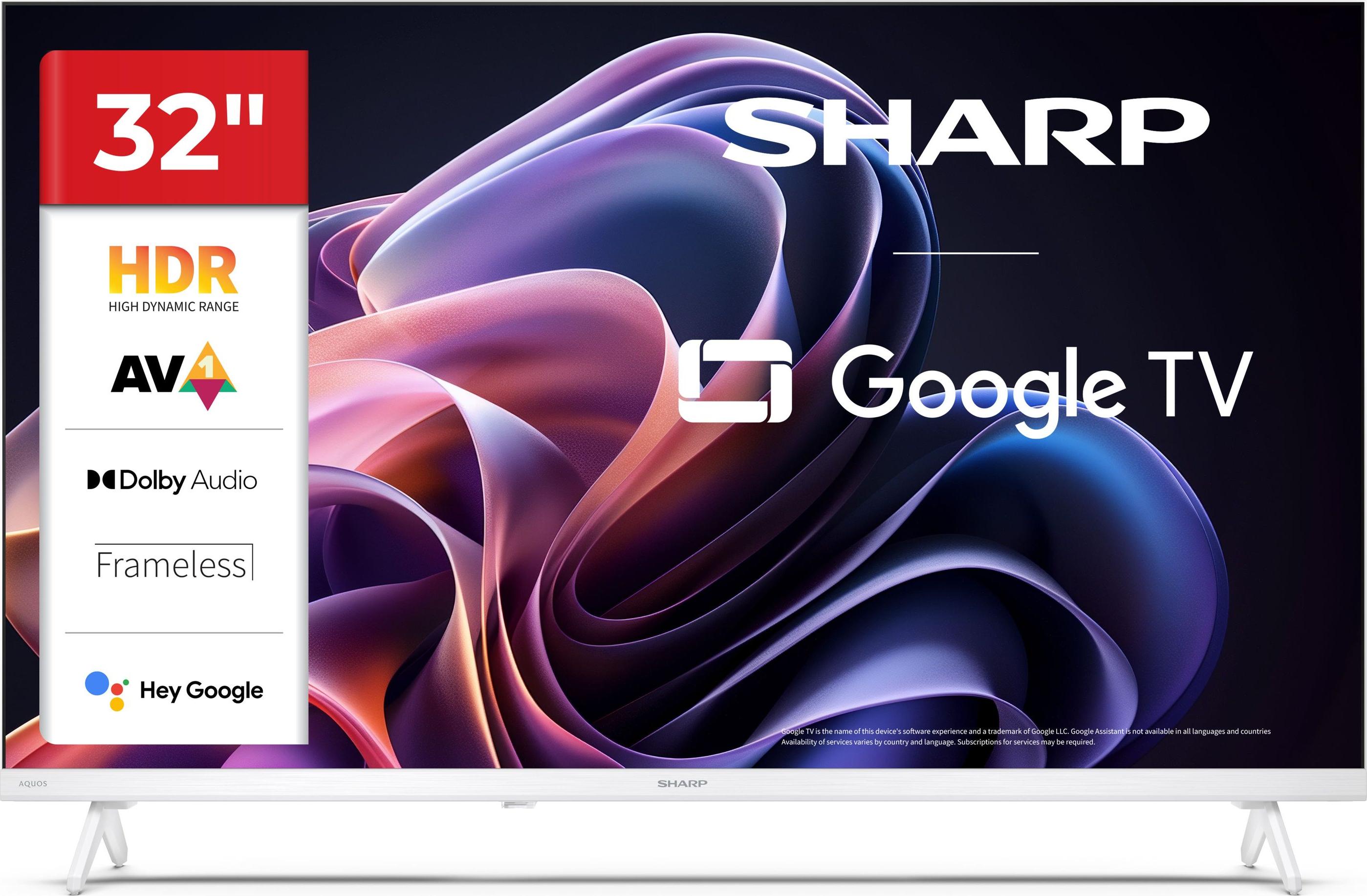 Sharp LC-32HF2265EW, 81,3 cm (32"), 1366 x 768 Pixel, LED, Smart-TV, WLAN, Weiß