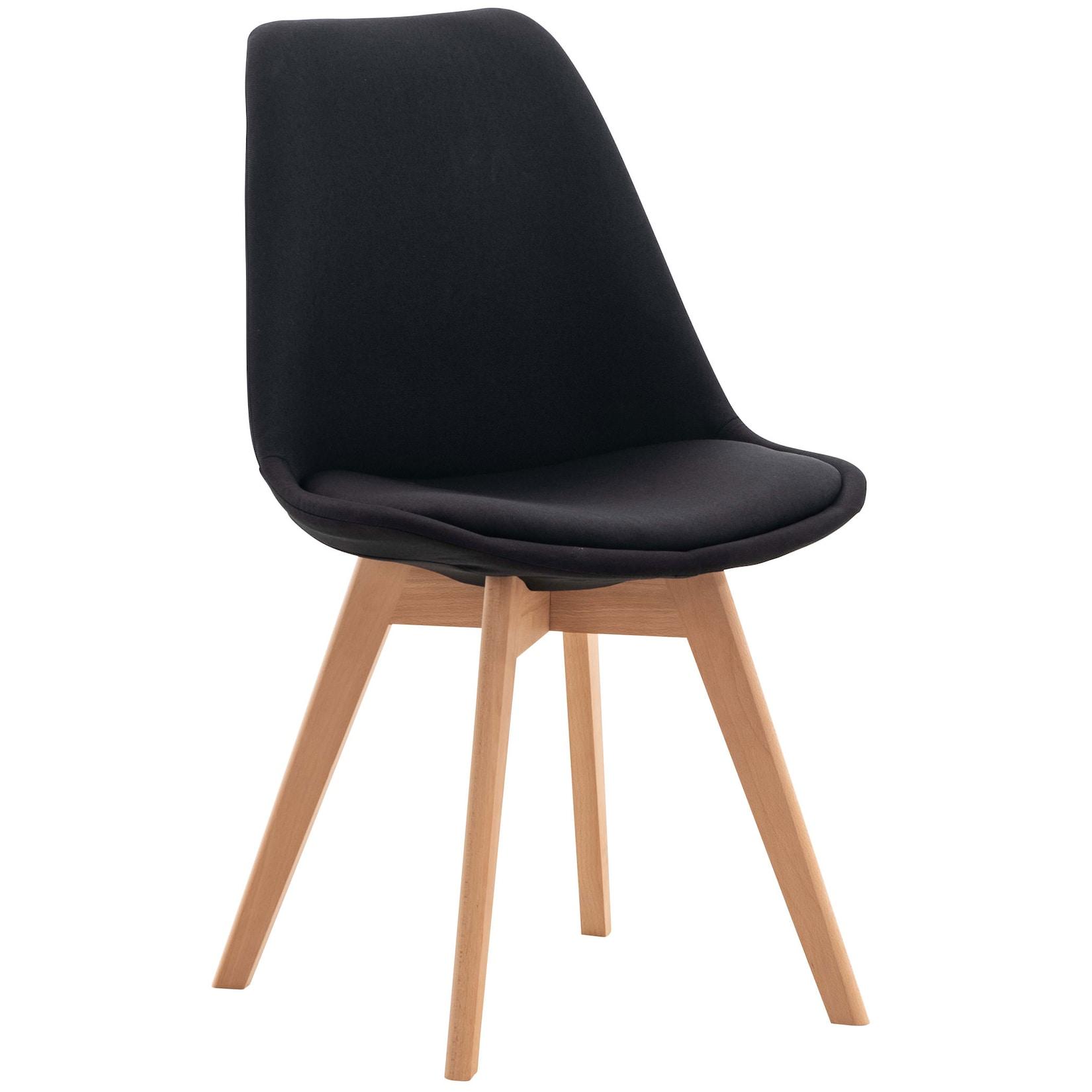 CLP Stuhl Linares Stoff Farbe: schwarz, Material: Stoff