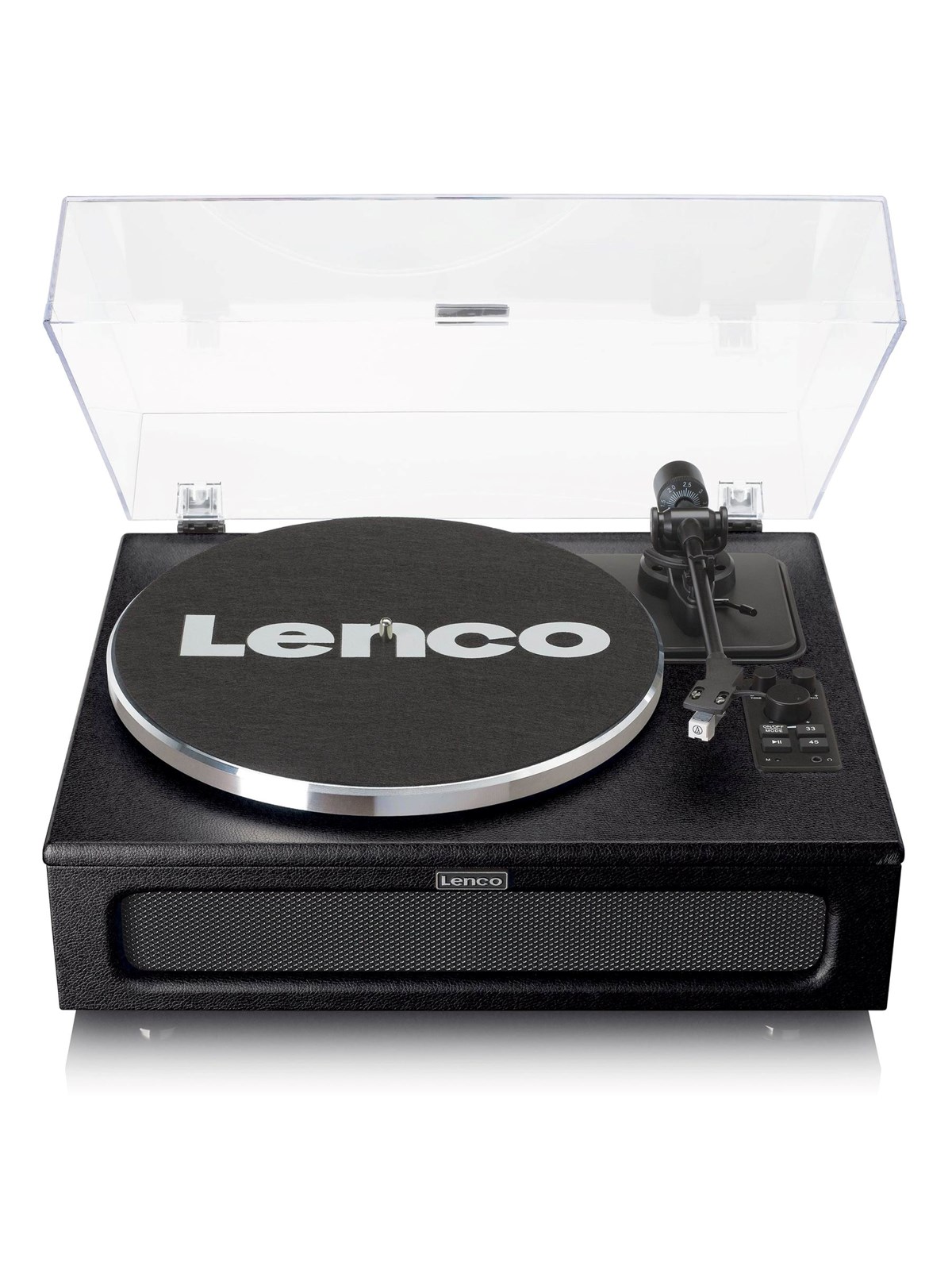 Lenco LS-430BK - Record Player with 4 built-in speakers - Black - Plattenspieler Schwarz