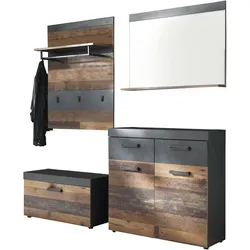 Ebuy24, Garderobe + Kleiderstange, Garderobenaufstellung Irwin D