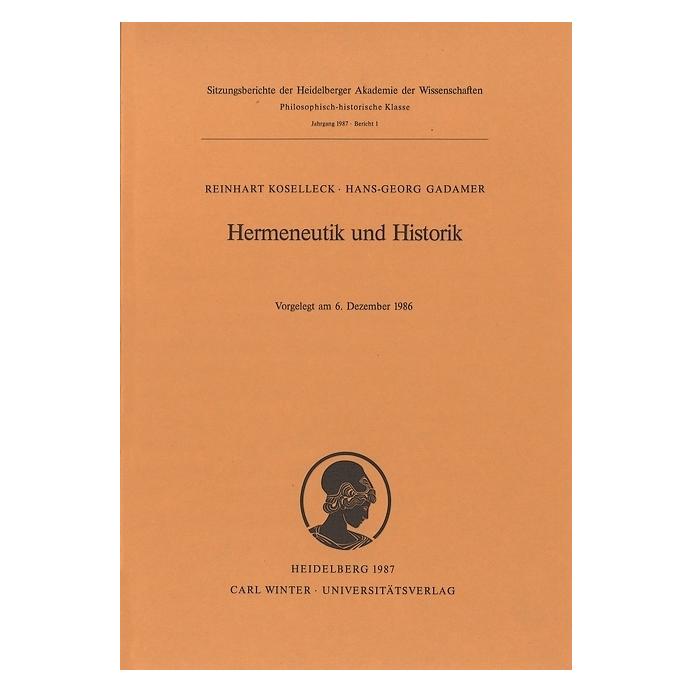 Winter Koselleck:Hermeneutik und Historik (Deutsch, Softcover, Hans-Georg Gadamer, Reinhart Koselleck) (35178967)