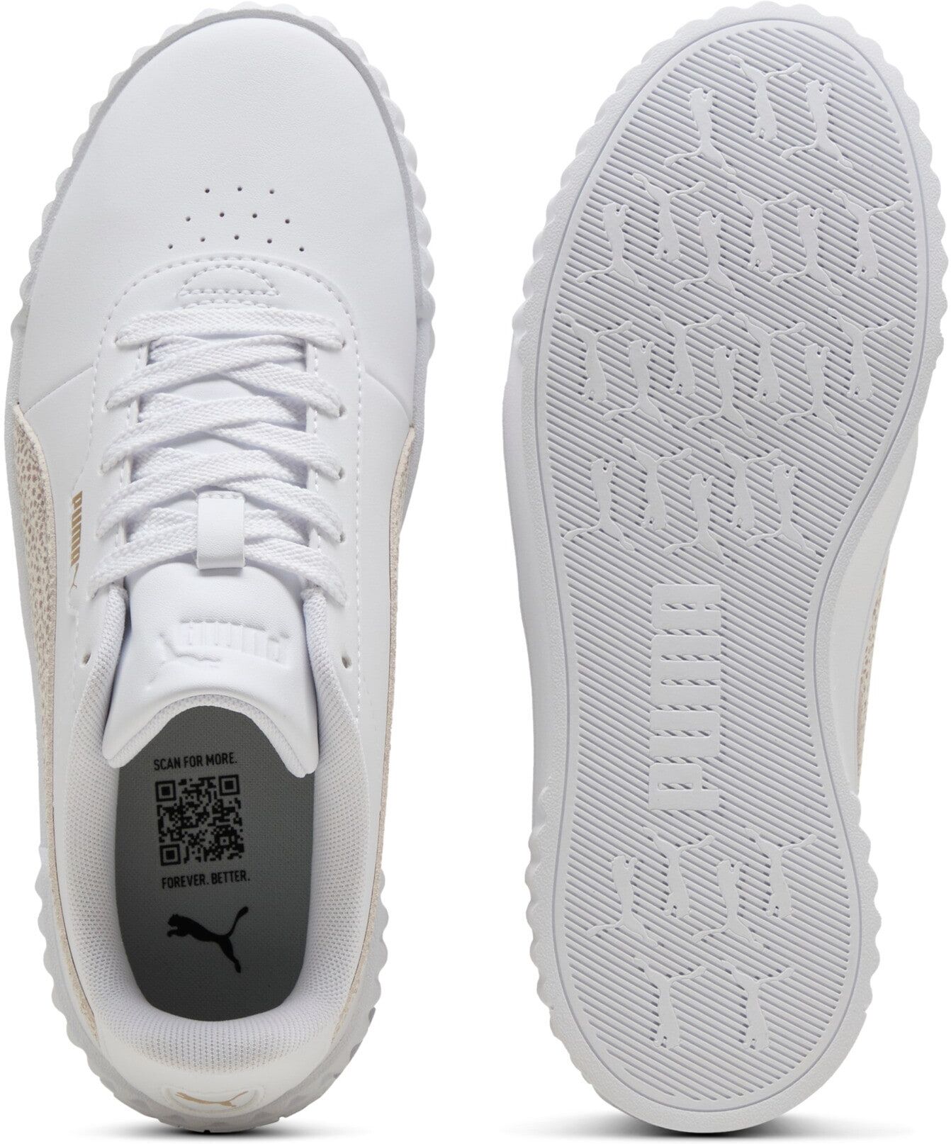 Sneaker PUMA "CARINA 3.0 TOPCAT", Damen, Gr. 37,5, weiss (puma weiß, frosted ivory), Synthetik, Schuhe Sneaker, für aktiven Alltag, mit Textil-Innenmaterial, sportlicher Stil puma weiß, frosted ivory 37,5