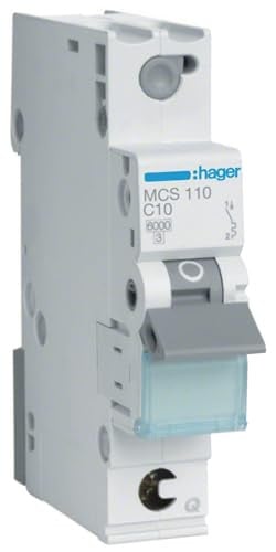 Hager MCS110 C-Type 1P 1 module Circuit Breaker
