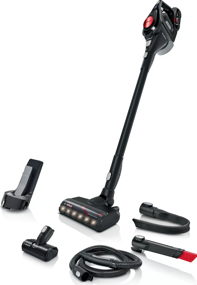 Bosch Serie 8 BKS821MPOW, Stabstaubsauger, Beutellos, Schwarz, Rechteckig, Trocken, Filterung