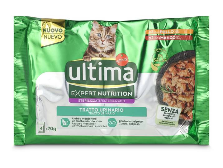 Ultima Cat Urinary Huhn & Rind 4x70g