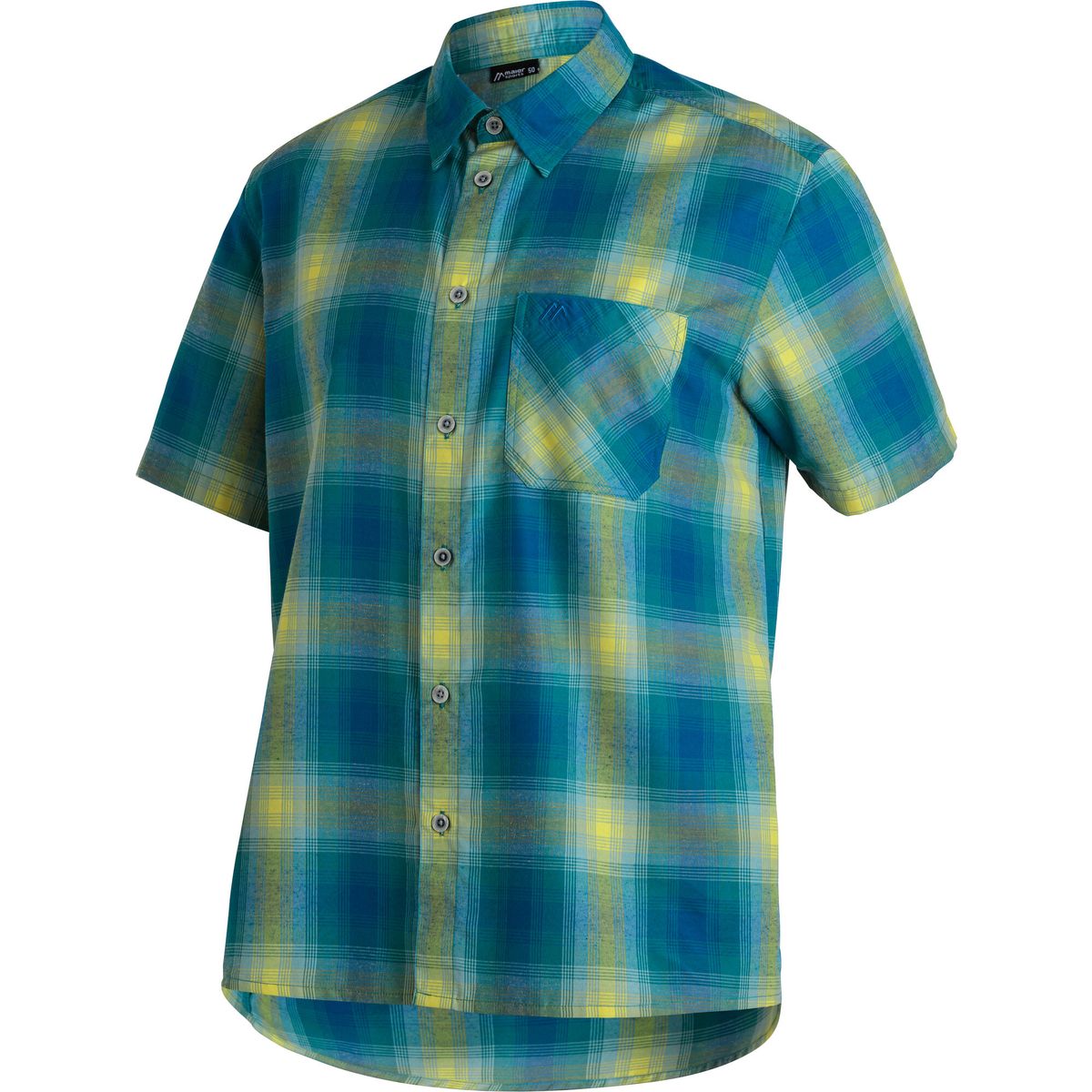 Maier Sports Mauro corn-petrol-poppins-check (M20930) 50 3000486-M20930-50