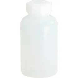 HÜNERSDORFF Weithalsflasche H 120 mm Ø 64 mm PE (LDPE) natur Einfüllöffnung-Ø 30,8 mm Inh. 250 ml - 420400