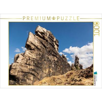 CALVENDO Puzzle Ein Motiv aus dem Kalender Der Harz, Naturschutzgebiet Teufelsmauer | 1000 Teile Lege-Größe 64x48cm Foto-Puzzle für glückliche Stunden