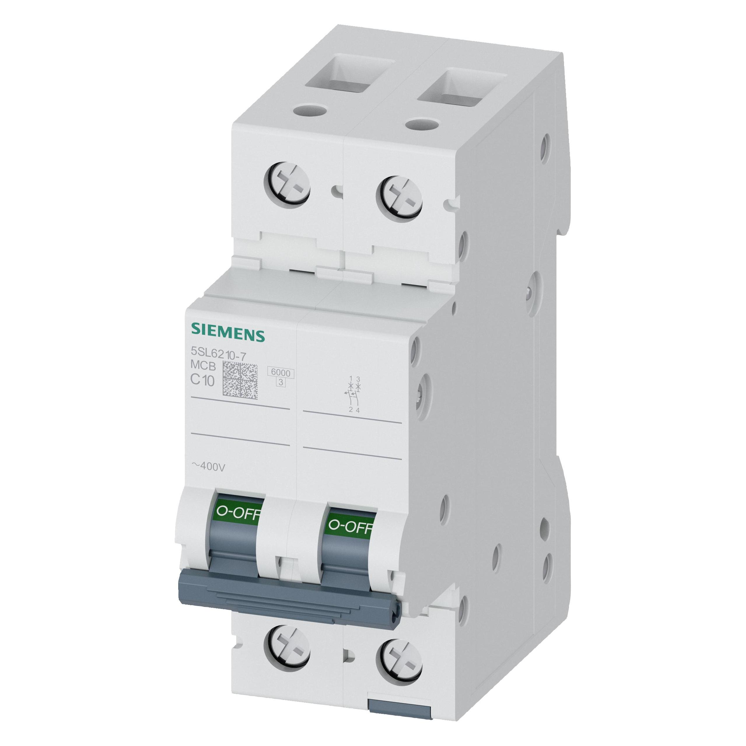 Siemens LS-Schalter C10A, 2pol 5SL6210-7 (5SL62107)