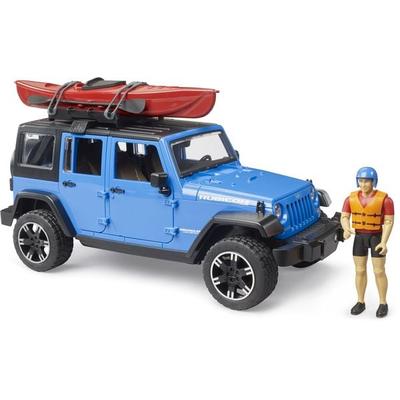 bruder 02529 Jeep Wrangler Rubicon Unlimited mit Kajak und Figur