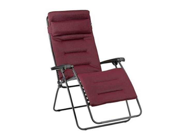Lafuma MOBILIER - Gepolsterte Zero-Gravity-Relaxliege-Garten XL - Rsx Clip XL - AirComfort® - Rot Bordeaux LFM2059_3186-5 Jahre Garantie