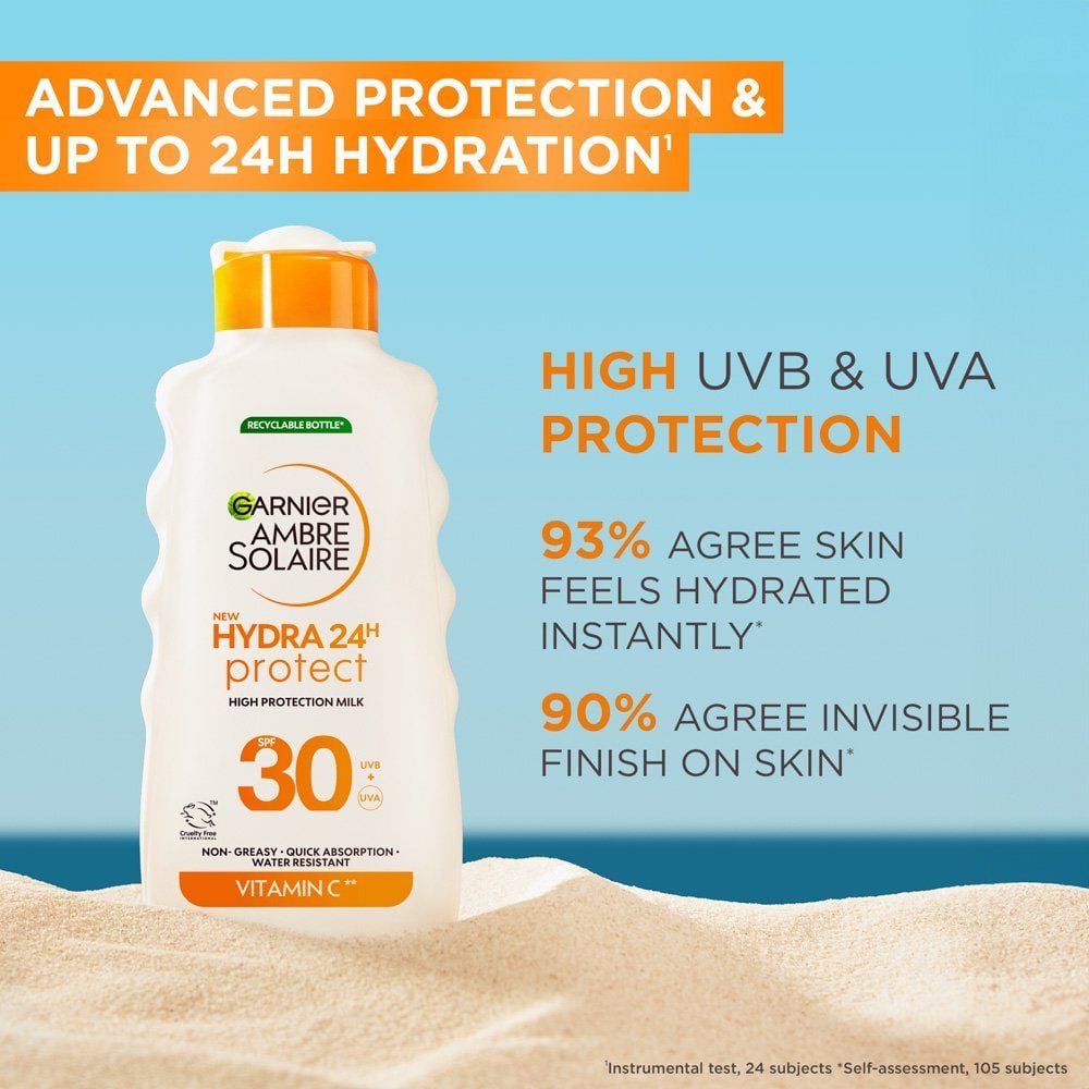 Garnier Ambre Solaire Hydra 24H Protect Body Milk SPF30 175mL SPF30