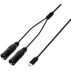 Adam Hall 3 Star Y MM Usb-C 0150 - Y-Kabel