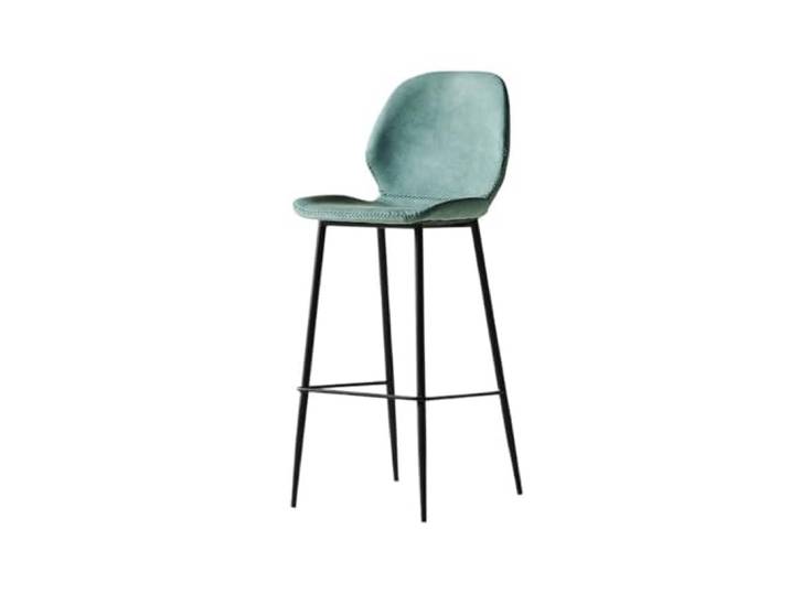 Barstühle Küchen-Hocker, Bar-Lounge-Stuhl mit hoher Rückenlehne(Blue)