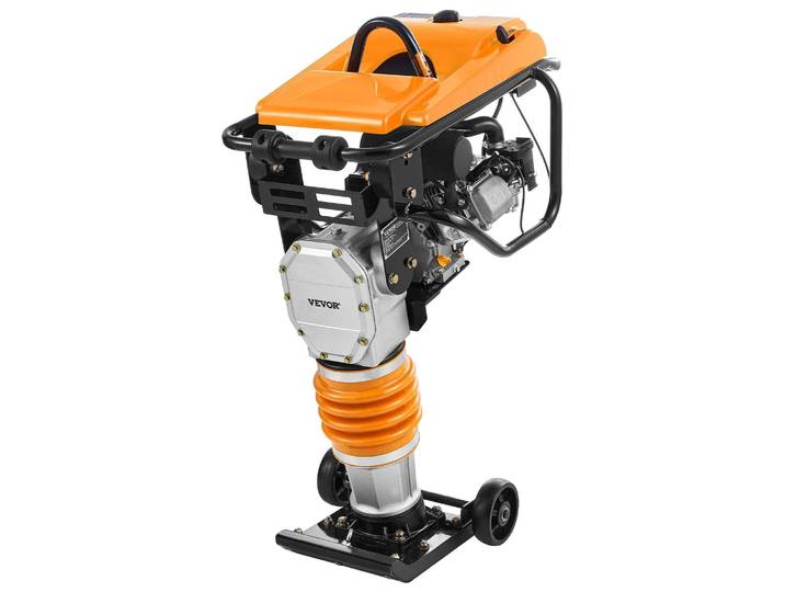 VEVOR Pilonneuse vibrante\, pilonneuse de 6\,5 CV\, pilonneuse de tranchées de 196 cc alimentée au carburant\, force d'impact de 3600 lbs\, profondeur de compactage maximale de 26 pouces\, pour la terre\, le gravier\, les fondations\, les dalles de béton & les fondations