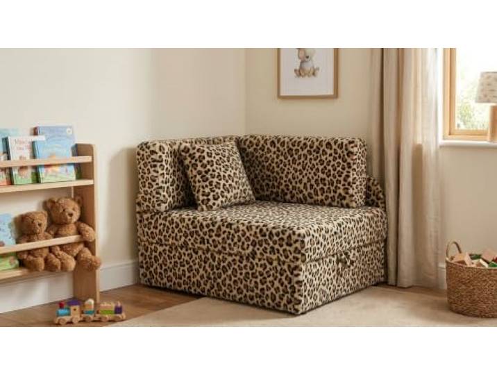 Family Meble Kinder-Schlafsofa Denis Design mit Bettkasten, ausziehbar – Variante Pantera