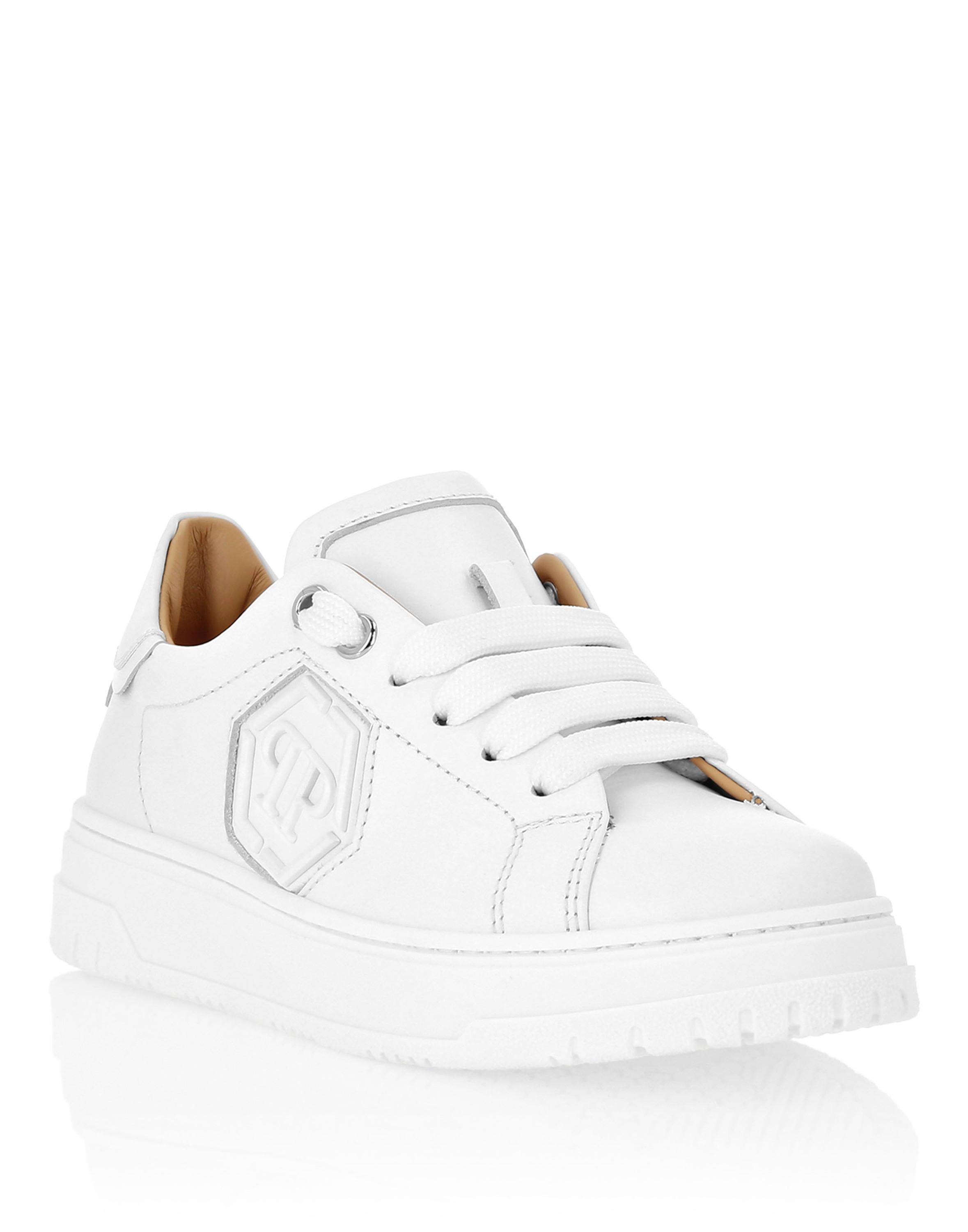 Leather Lo-Top Sneakers Hexagon