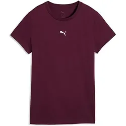 PUMA Damen Shirt ESS Centered Cat Logo Tee, Größe M in Lila Lila