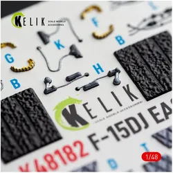 Kelik F-15DJ Eagle - interior 3D decals for Hasegawa