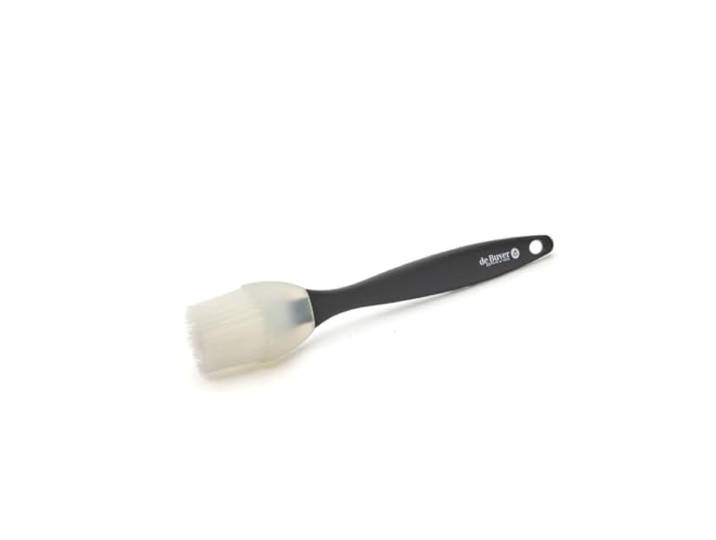 De Buyer - Pinceau pâtissier large et épais en silicone - Longueur 25 cm\, largeur 4 cm\, hauteur 3 cm -\, Noir