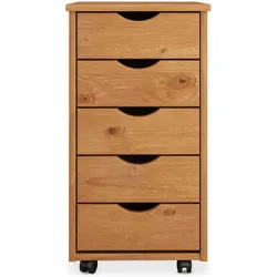 Idimex, Rollcontainer, Rollcontainer mit 5 Schubladen LAGOS (35 x 40 x 65 cm)