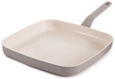 "BergHOFF Balance Non-stick Ceramic Grill Pan 11"", Recycled Aluminum, Moonmist - 11"""
