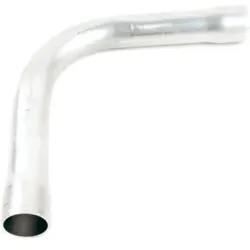 Dietzel Steckbogen Aluminium 50 mit beidseitige Muffe 90°