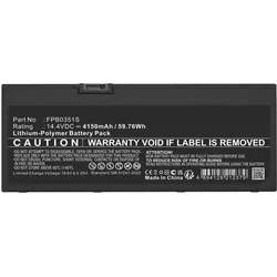CoreParts Battery Li-Polymer Black (1 Zelle, 4150 mAh), Notebook Akku, Schwarz
