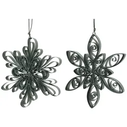 Decoris Papierblume Weihnachtsbaumschmuck Ø 12 cm  - Rosmarin