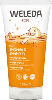 WELEDA AG WELEDA Kids 2in1 Shower & Shampoo fruchtige Orange 150 ml 12387381