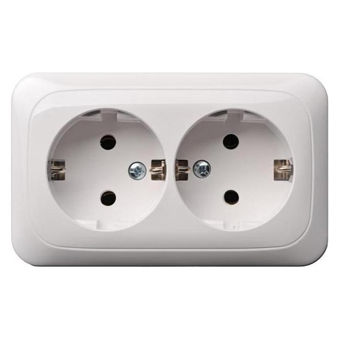 Liregus DOUBLE SCHUKO WHITE PKL 16-005 (PKL16-005A/B)