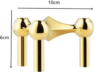 Inspire Essentials MoleCandle Nordic Metal Candle Holder 1pcs Gold
