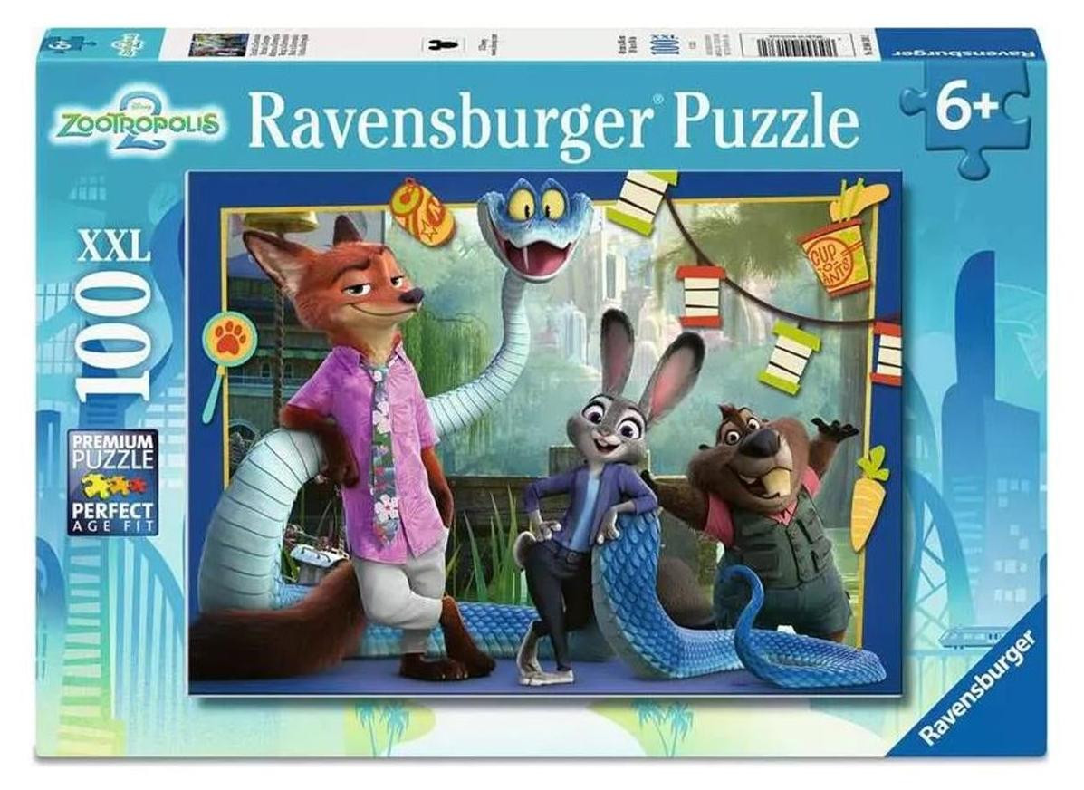 Ravensburger Puzzel voor kinderen - Terug in Zoomania (100 stukjes)