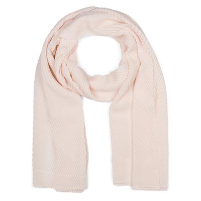 Schal STYLEBREAKER "Gekreppter Unifarbener Schal", Damen, beige, Obermaterial: 50% Viskose CV. 50% Baumwolle CO., Modisch, Modetücher Schal