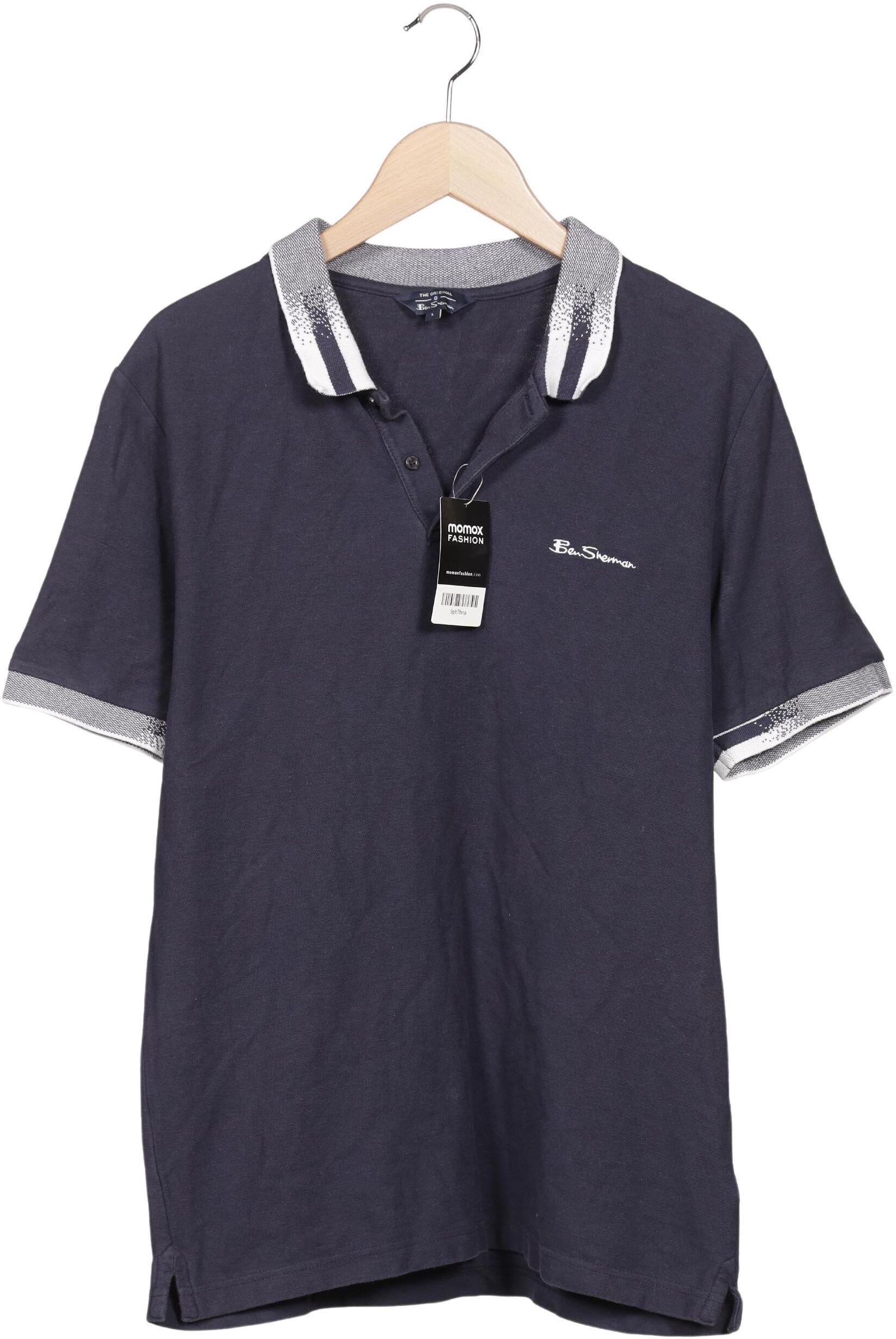 Ben Sherman Herren Poloshirt, Mehrfarbig, Gr. L, Baumwolle - Second Hand
