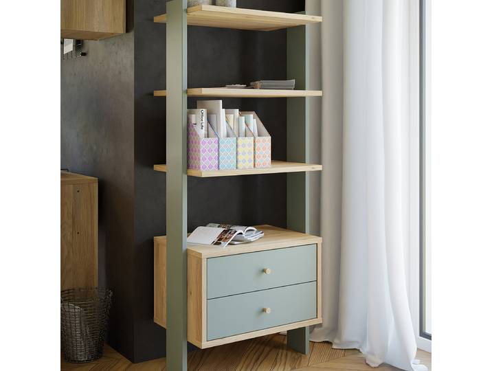 Regal 64cm Braun/Grün