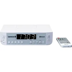LENCO KCR-100WH - Küchenradio, UKW, Bluetooth, unterbaufähig