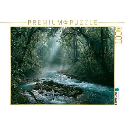 CALVENDO Puzzle Costa Rica Regenwald - Mystischer Fluss | 1000 Teile Lege-Größe 64x48cm Foto-Puzzle für glückliche Stunden, von , Calvendo Puzzle