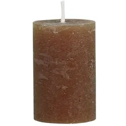 Chic Antique Macon rustikale Stumpenkerze, Höhe 8/D5 cm, walnuss