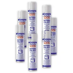7x Batteriepolfett LIQUI MOLY 3141 Spezialfett Kontaktfett Batterie-Pol-Fett 300ml