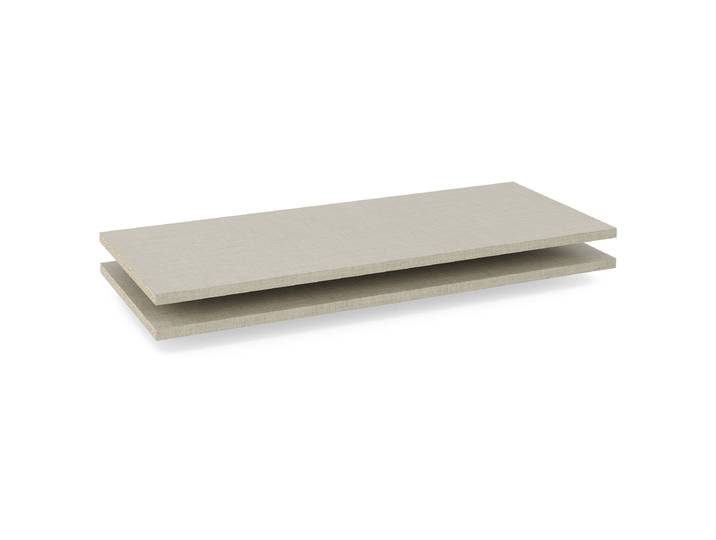 Einlegeboden - 45er Tiefe 107 x 2 x 45cm Beige Spanplatte, lackiert