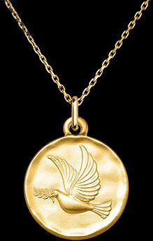 Edenly Friedens-Tauben-Medaille â€“ 18-karÃ¤tiges Gelbgold
