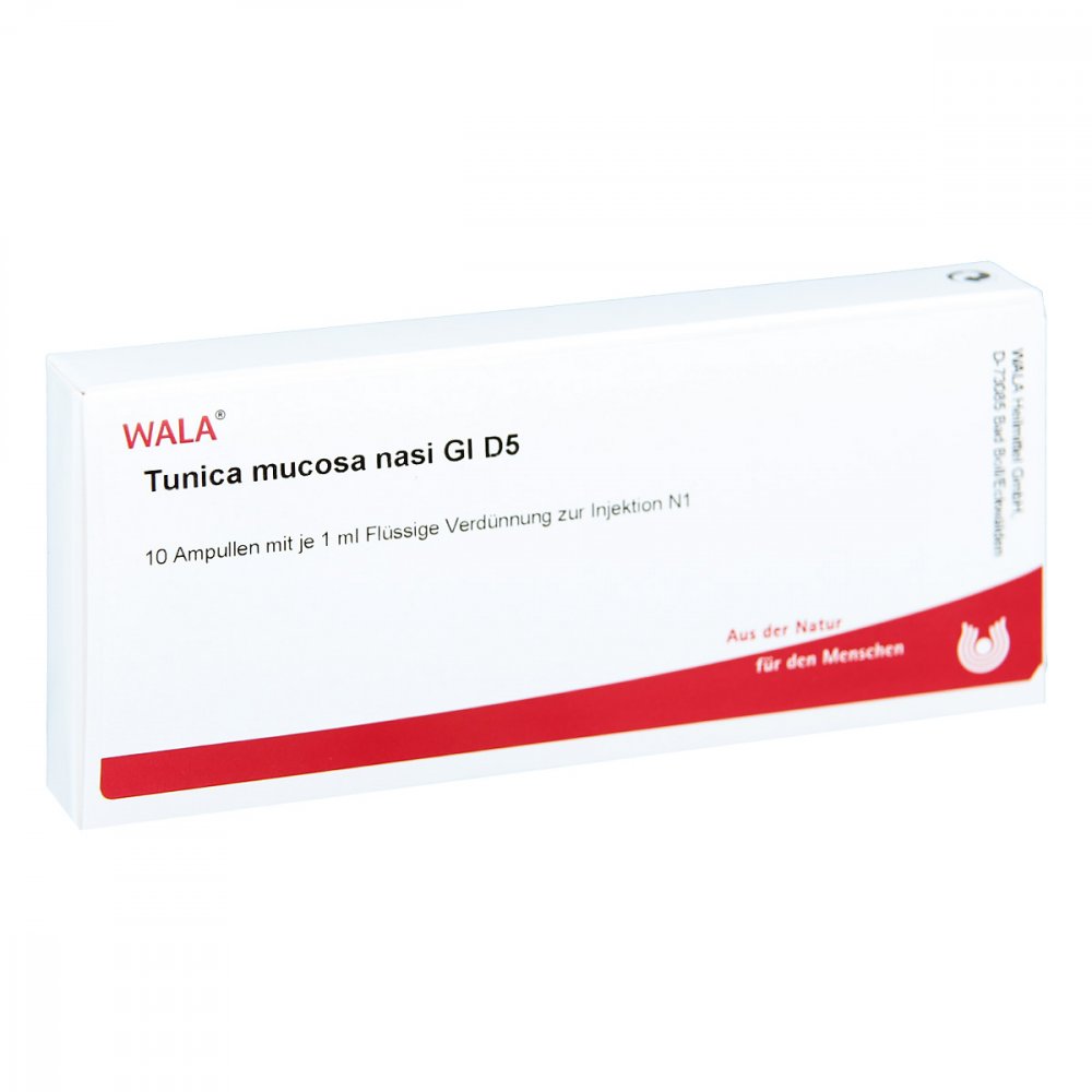 WALA Heilmittel GmbH Tunica Mucosa Nasi. Gl D5 Ampullen 03353555