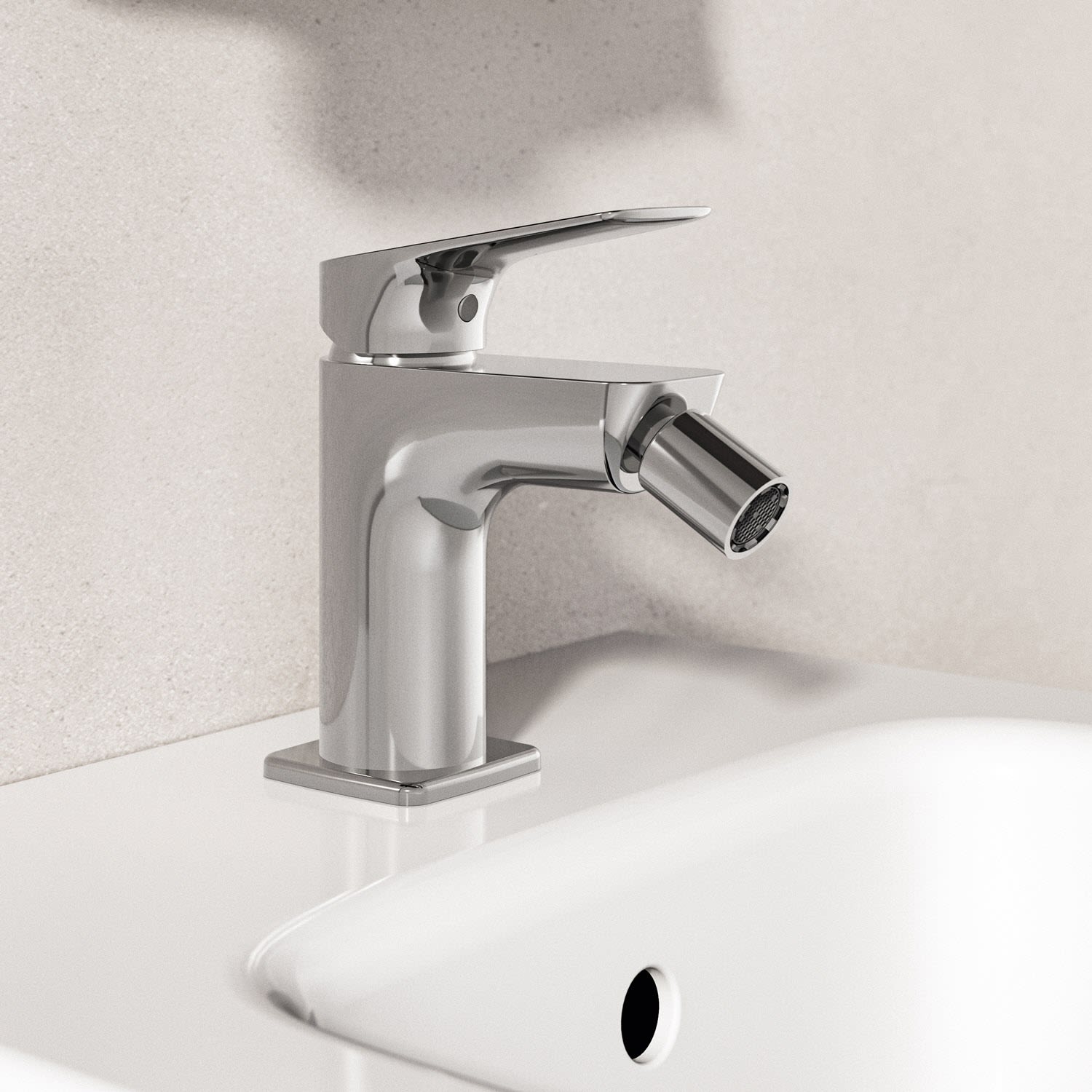 Ideal Standard C  Bidetarmatur BlueStart Push-Open Ventil, Badarmaturen, BE059AA, chrom - chrom