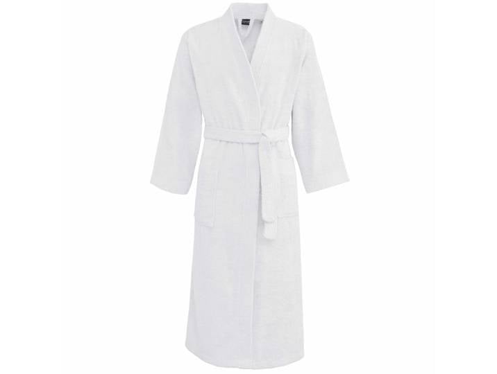 Peignoir mixte kimono en coton blanc s