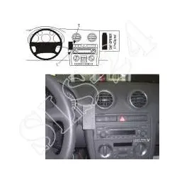 BRODIT 853269 ProClip Halter - für AUDI A3 / S3 2003 - 2006 Navigation KFZ-Ha...