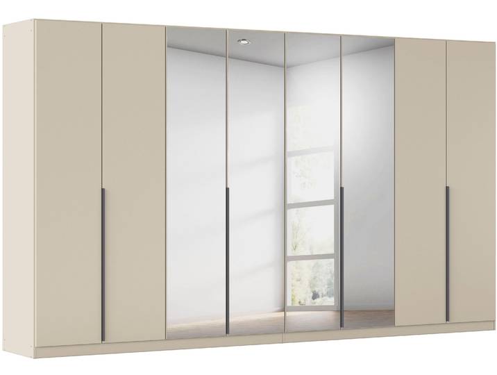 Drehtürenschrank, Holzwerkstoff, Beige (Champagner), 360×229×54 cm, Spiegeltüren, Klassisch, Rauch